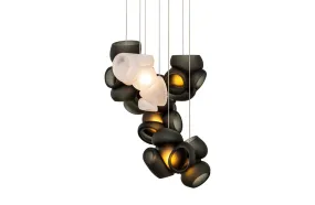 100.7 Suspension Lamp - Grey with Clear