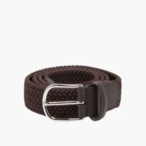 3.5cm Woven Elastic Belt (Brown)