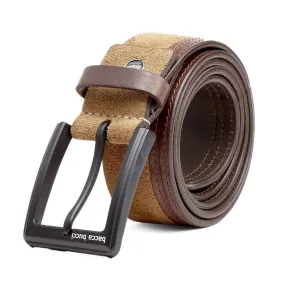 Bacca Bucci dress Belt full Leather & Suede Belt with nickle free Buckle