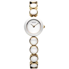 Bering Watch White Gold Ceramic Ladies 33220-751