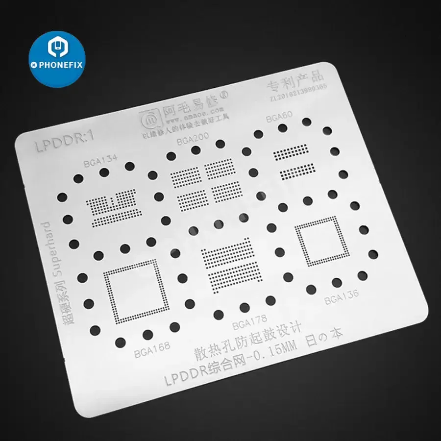 BGA134 BGA200 BGA60 BGA168 BGA178 BGA136 BGA Stencil IC