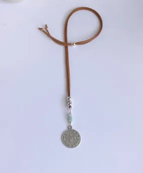 Coin Amazonite Necklace