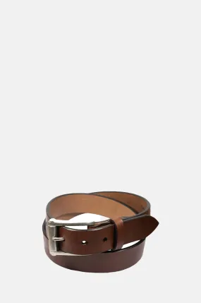 Garrison Belt Oak Bark Leather Conker/Nickel