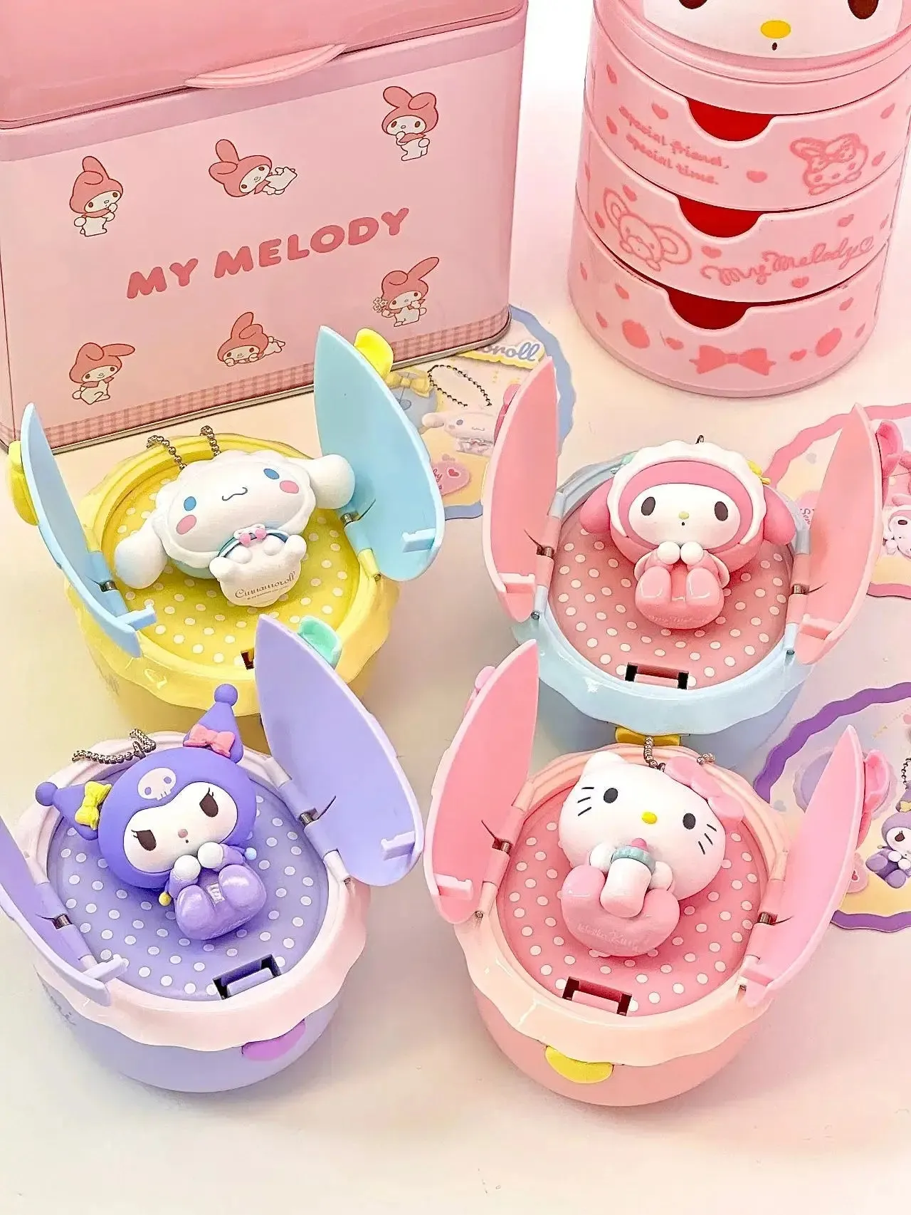 Genuine MINISO Sanrio Hello Kitty Baby Series Pendant Blind Box | My Melody Cute Decorative Ornament | Collection Hobby Toy Gift