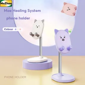 Kawaii Healing Cat Phone Holder