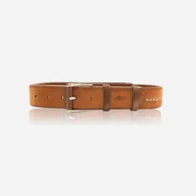 Nubuck Detailed Belt, Tan