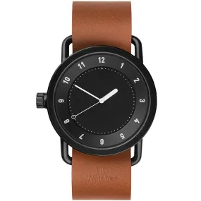 TID No.1 Black Dial / Tan Leather Strap / Black Buckle