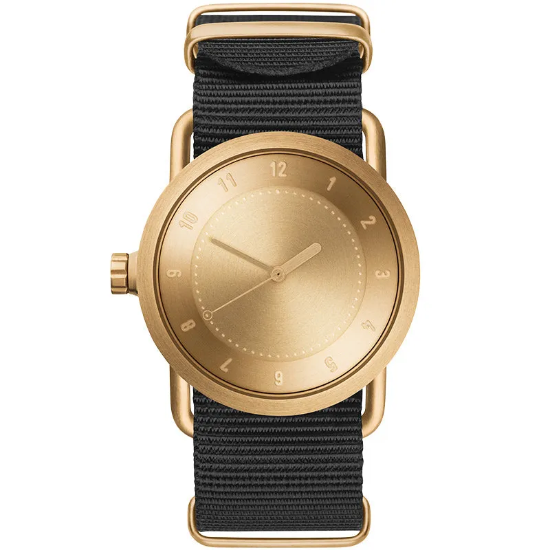 TID No.1 Gold Dial / Black Nylon Strap / Gold Buckle